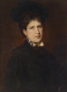 Retrato de una mujer con sombrero de Hans Canon